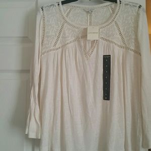 Lucky Brand Cream colored tunic